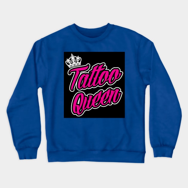 Tattoo queen (black) Crewneck Sweatshirt by nektarinchen